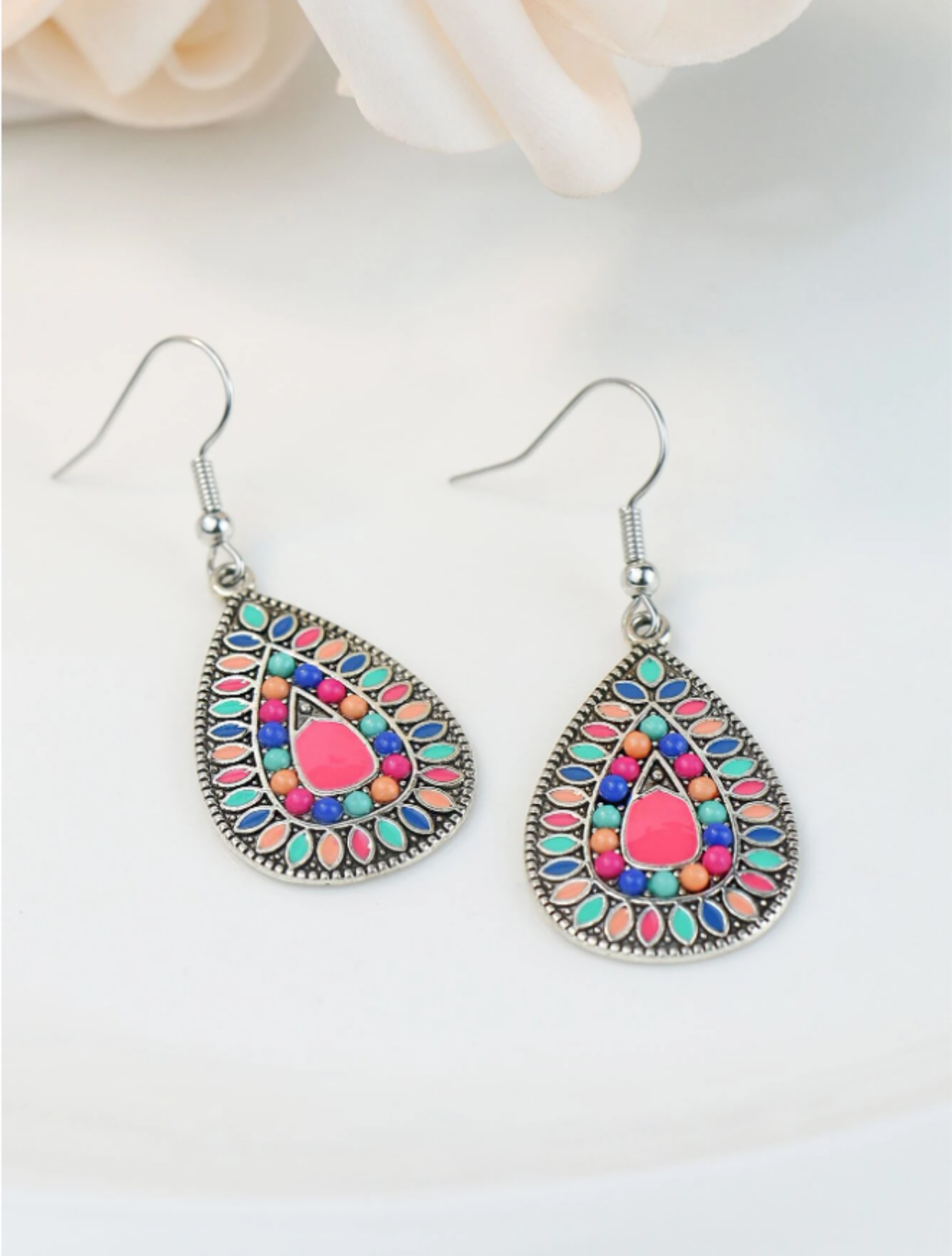 Bohemian Water Drop Dangle Earrings