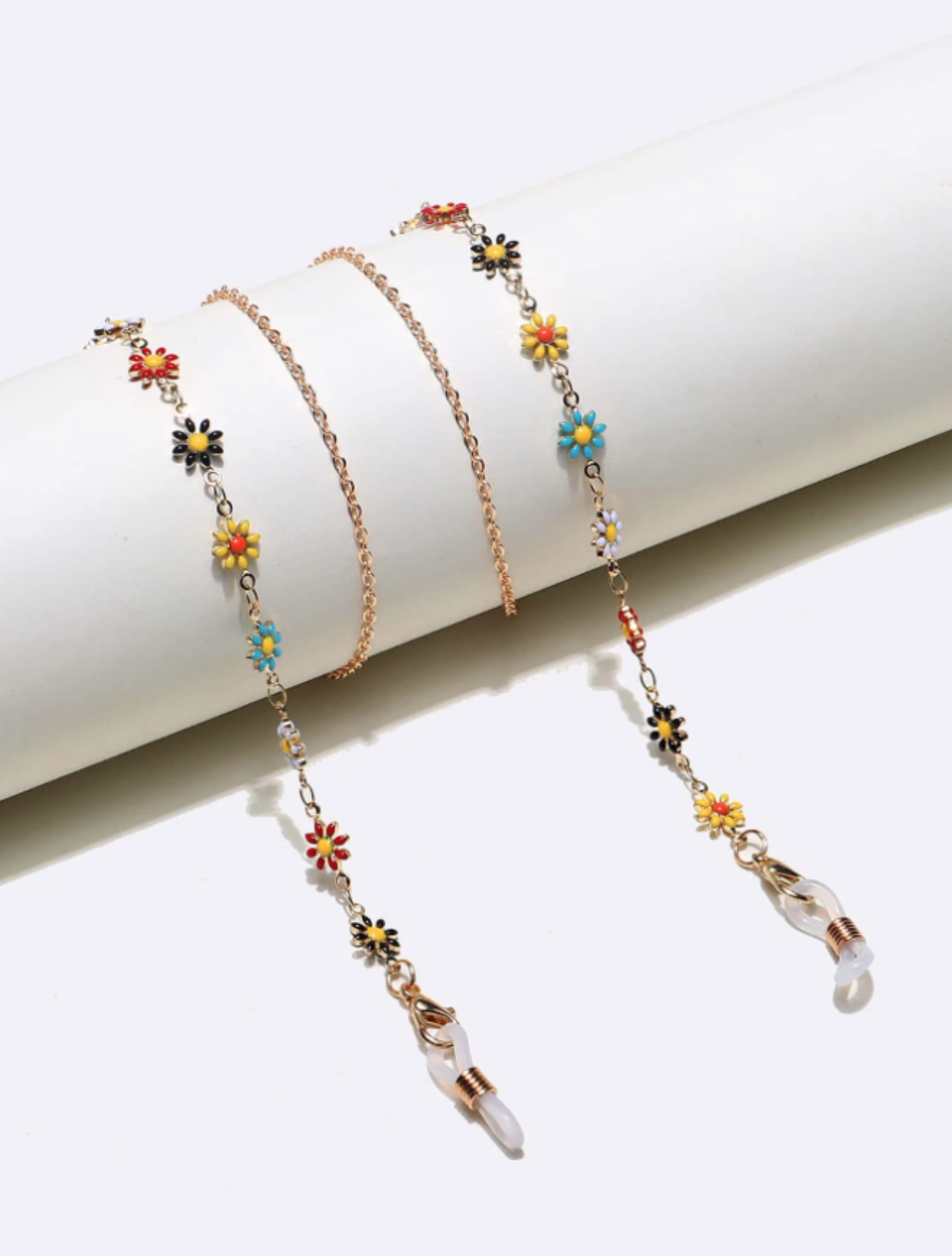 Flower Decor Glasses Chain
