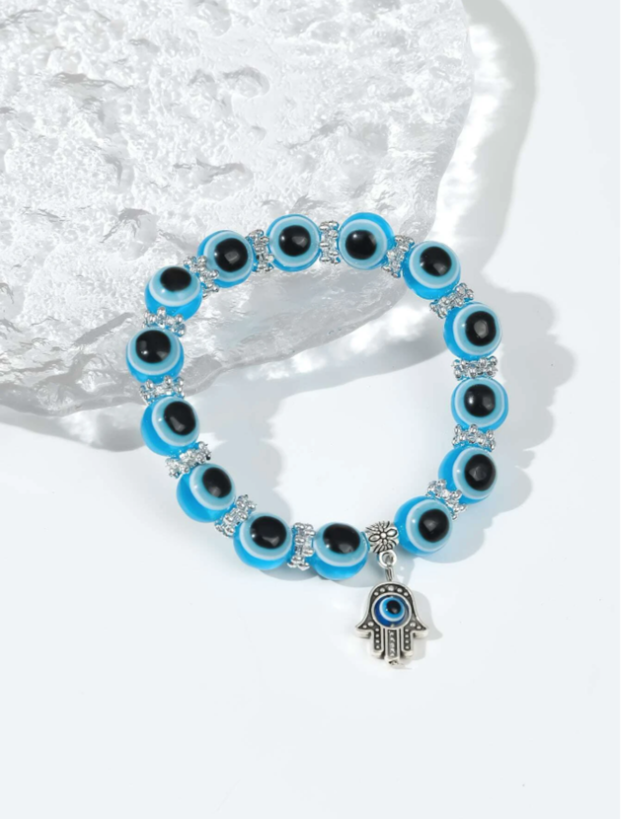 Hamsa Charm Beaded Bracelet