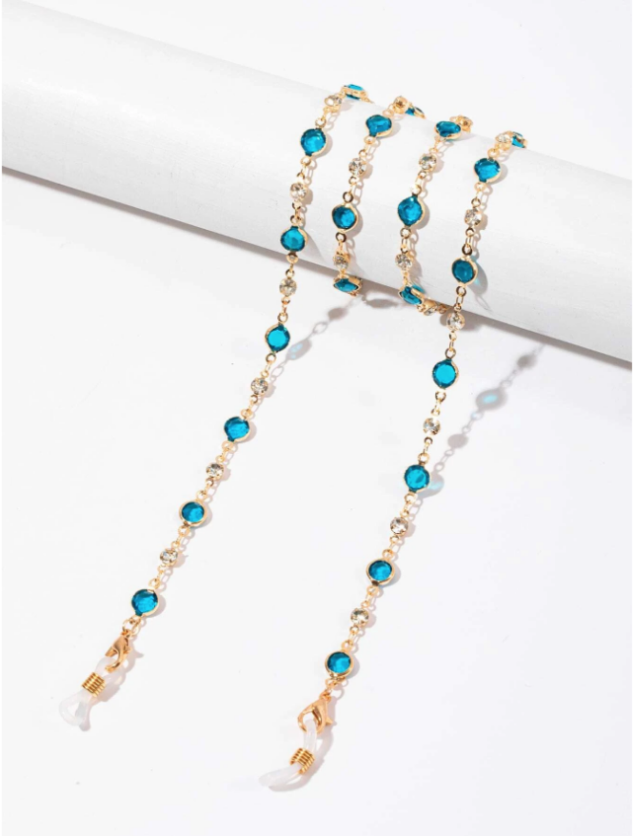 Topaz Blue Glasses Chain