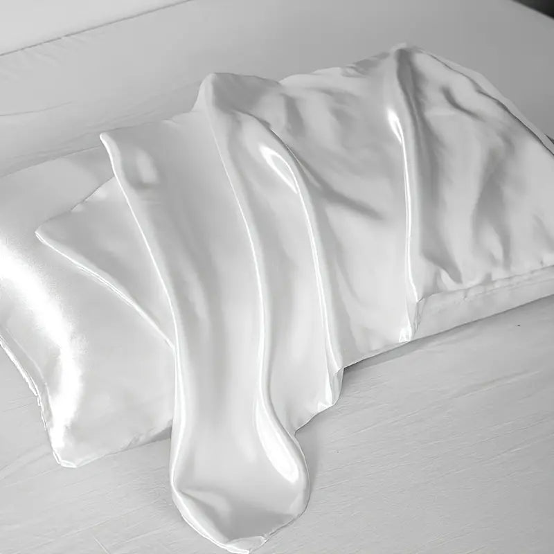 Ice White Satin Pillowcases