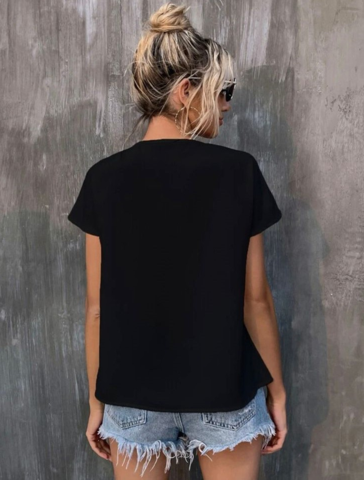 Embroidery Batwing Blouse