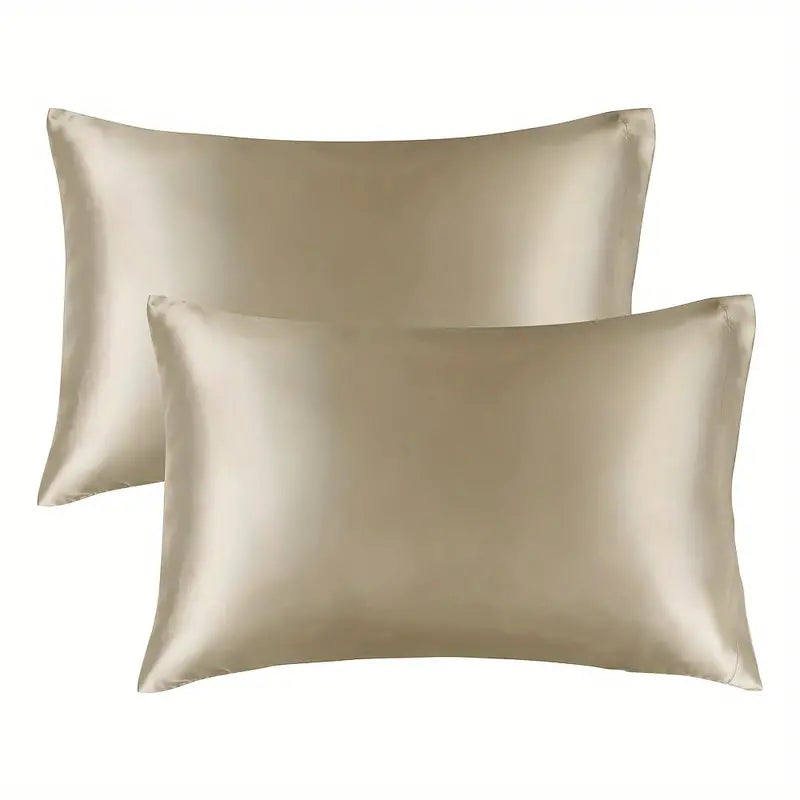 Khaki Satin Pillowcases