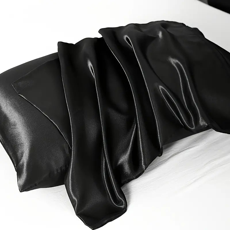 Black Satin Pillowcases