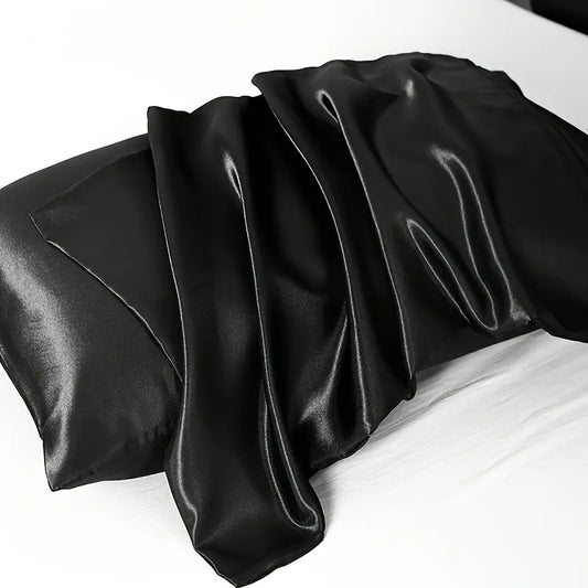 Black Satin Pillowcases