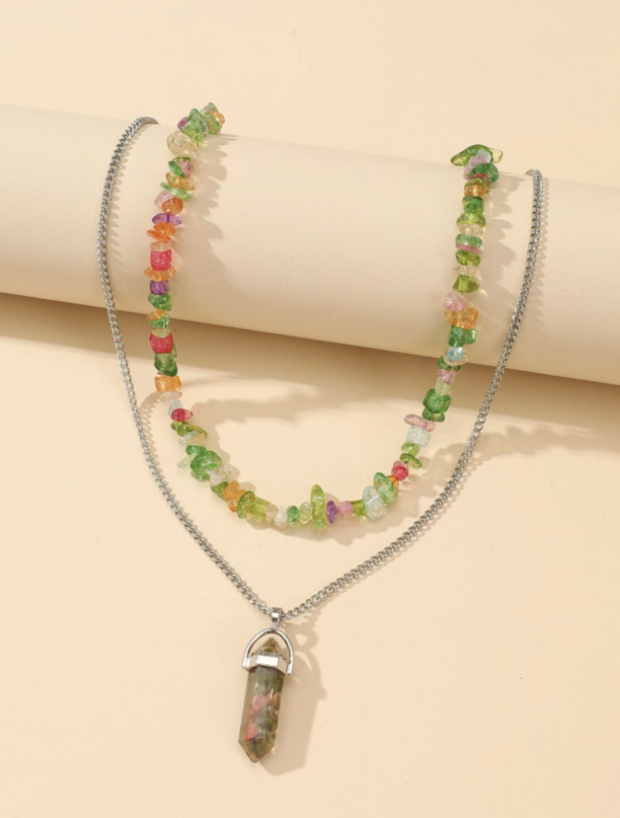 Multicolour Stone Necklace