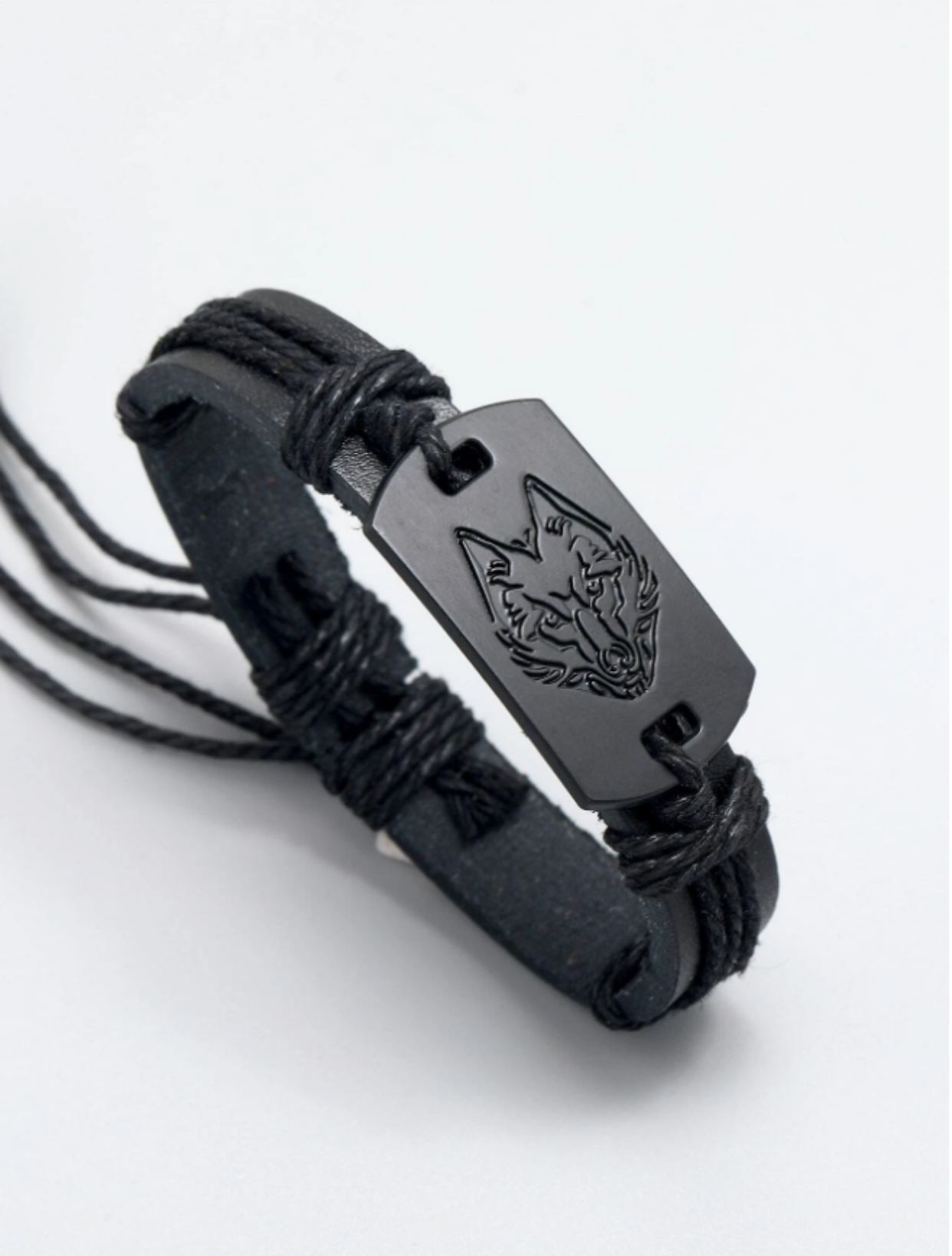 Men Wolf Head Pattern Bracelet