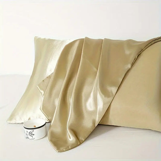 Golden Satin Pillowcases
