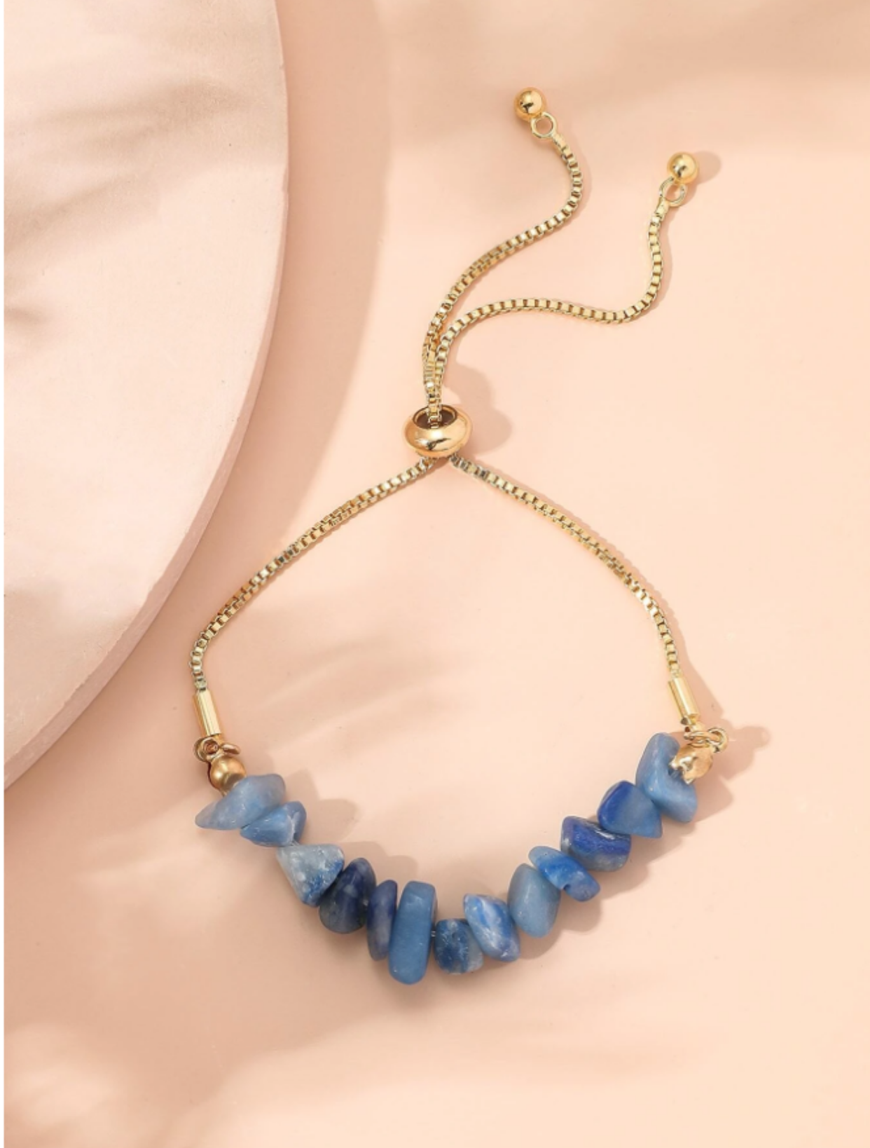 Variant of Blue Stones & Gold Bracelet