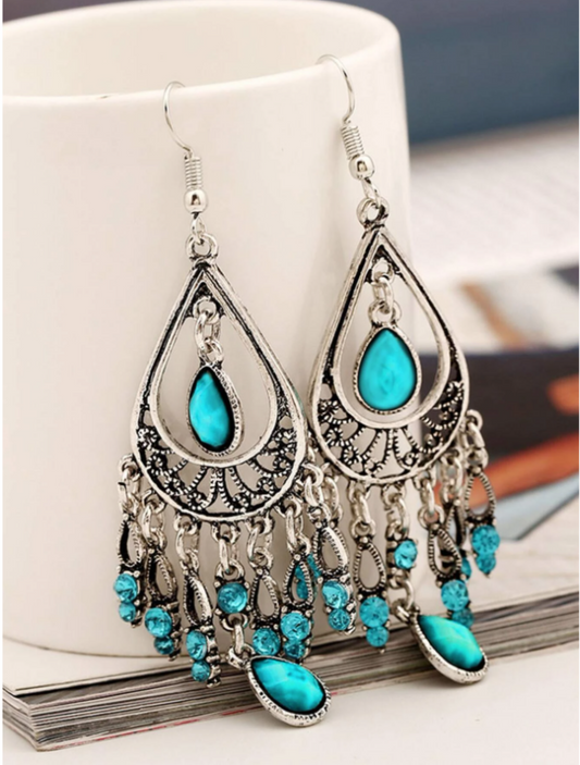 Turquoise Water Drop Earrings