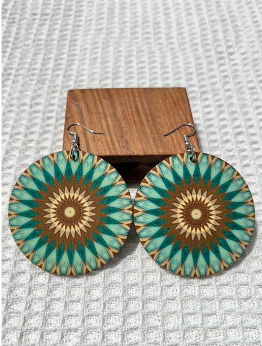 Mandala Pattern Earrings