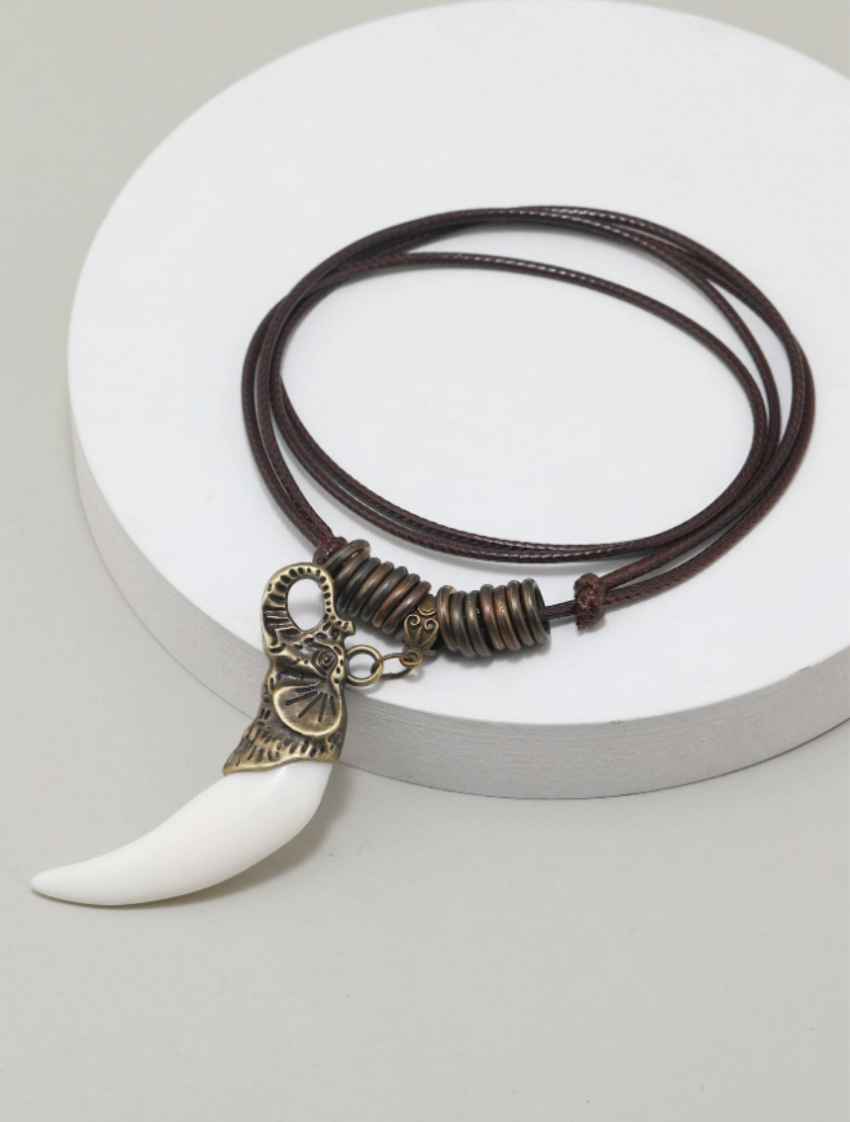 Men Elephant Charm Necklace