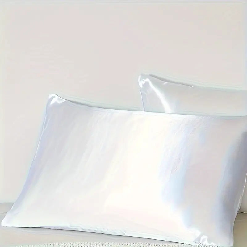 Ice White Satin Pillowcases