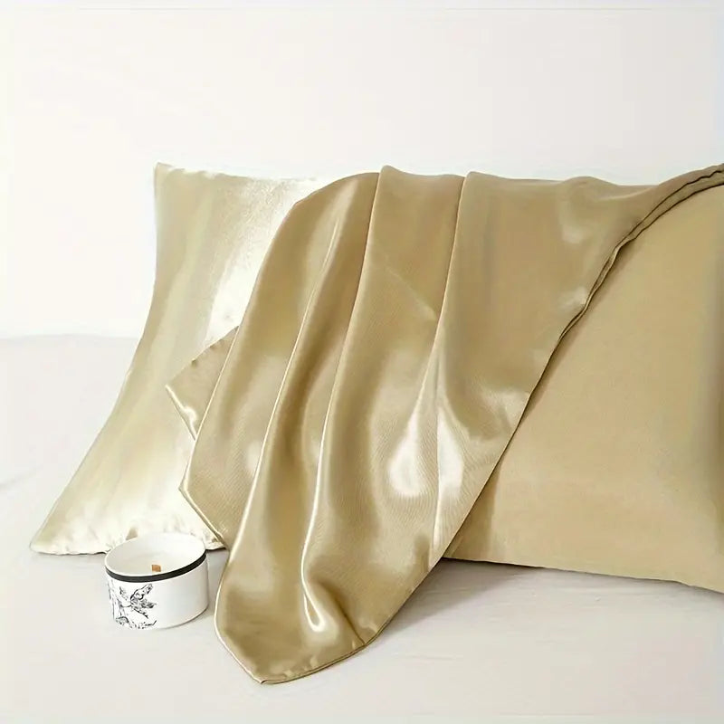 Golden Satin Pillowcases