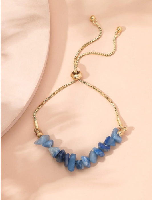 Variant of Blue Stones & Gold Bracelet