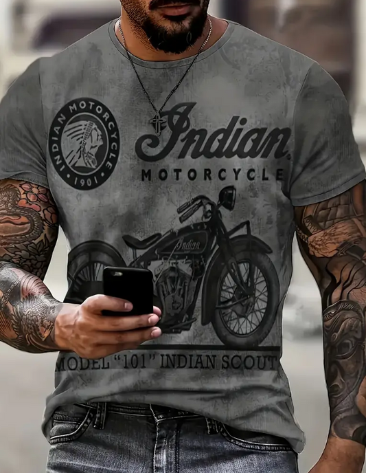 Grey Indian Motorcycle Shirt